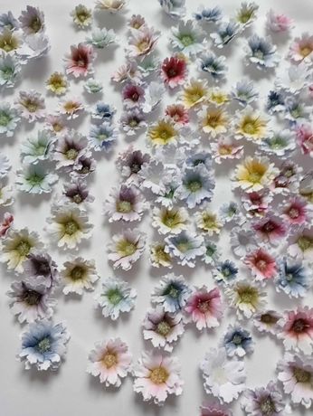 100 sztuk kwiatów z papieru kolorowe stokrotki