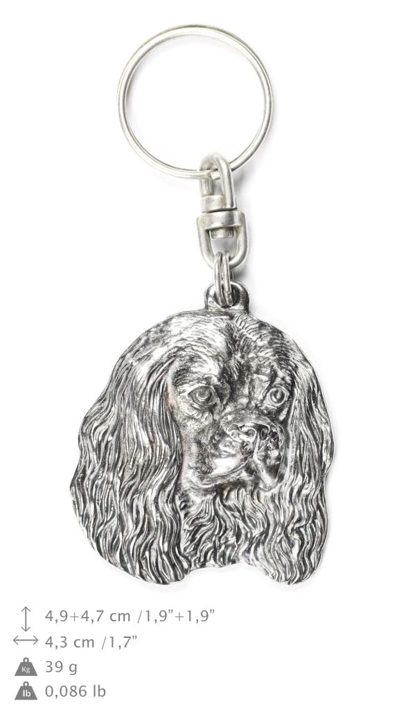 Cavalier King Charles Spaniel brelok do kluczy posrebrzany Art-Dog