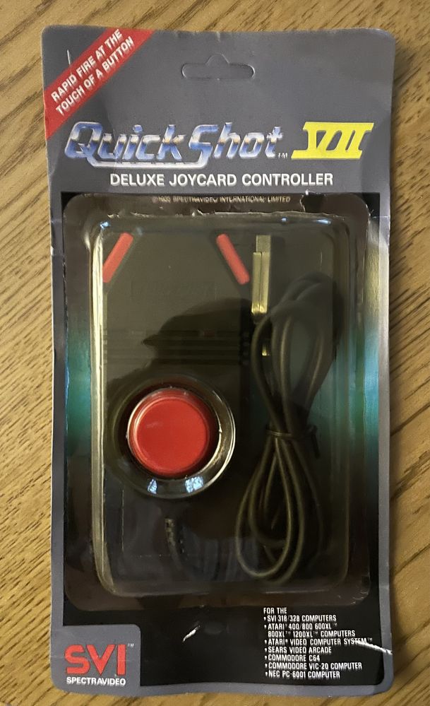 Nowy QuickShot VII joystick Atari Commodore Quick Shot 7 8bit Joycard