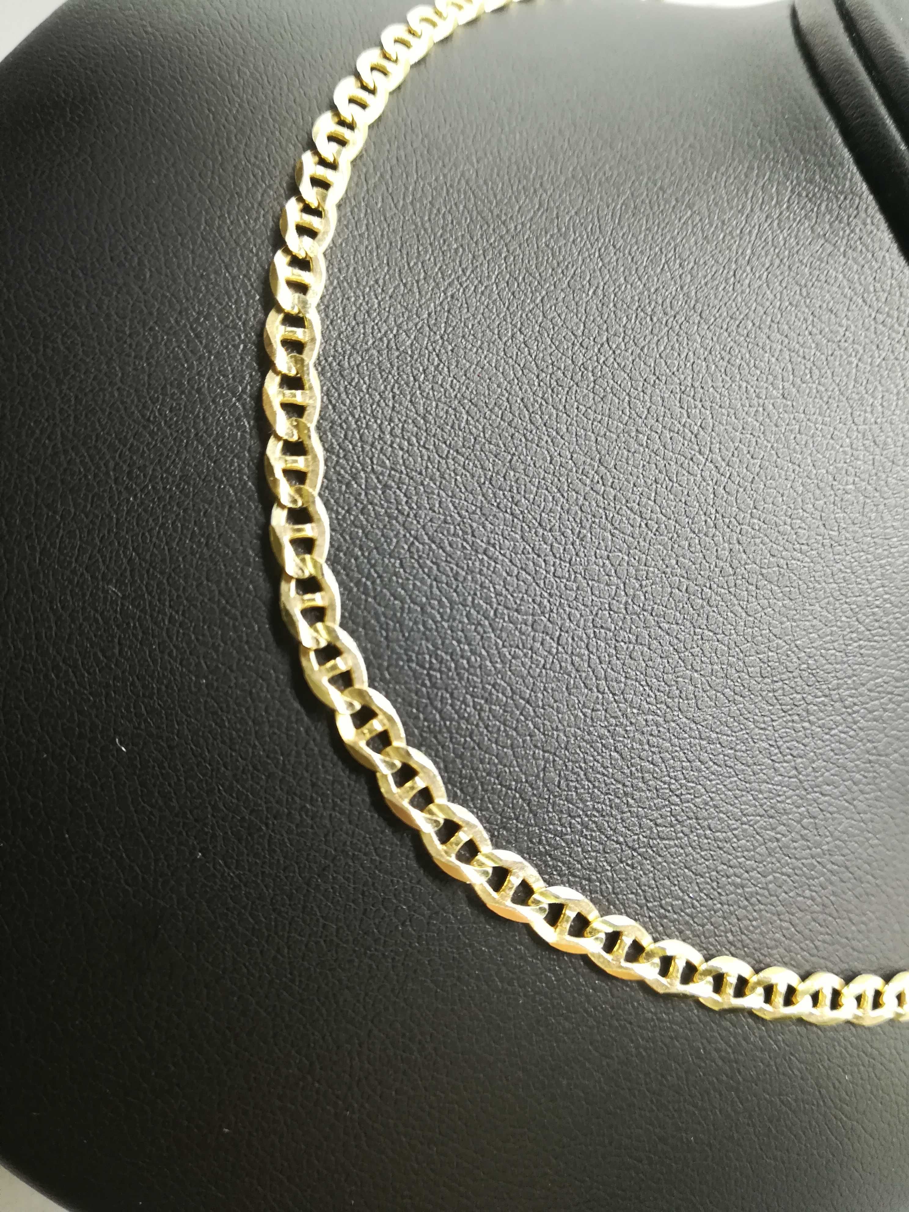 Złoty łańcuszek złoto 585 55 cm