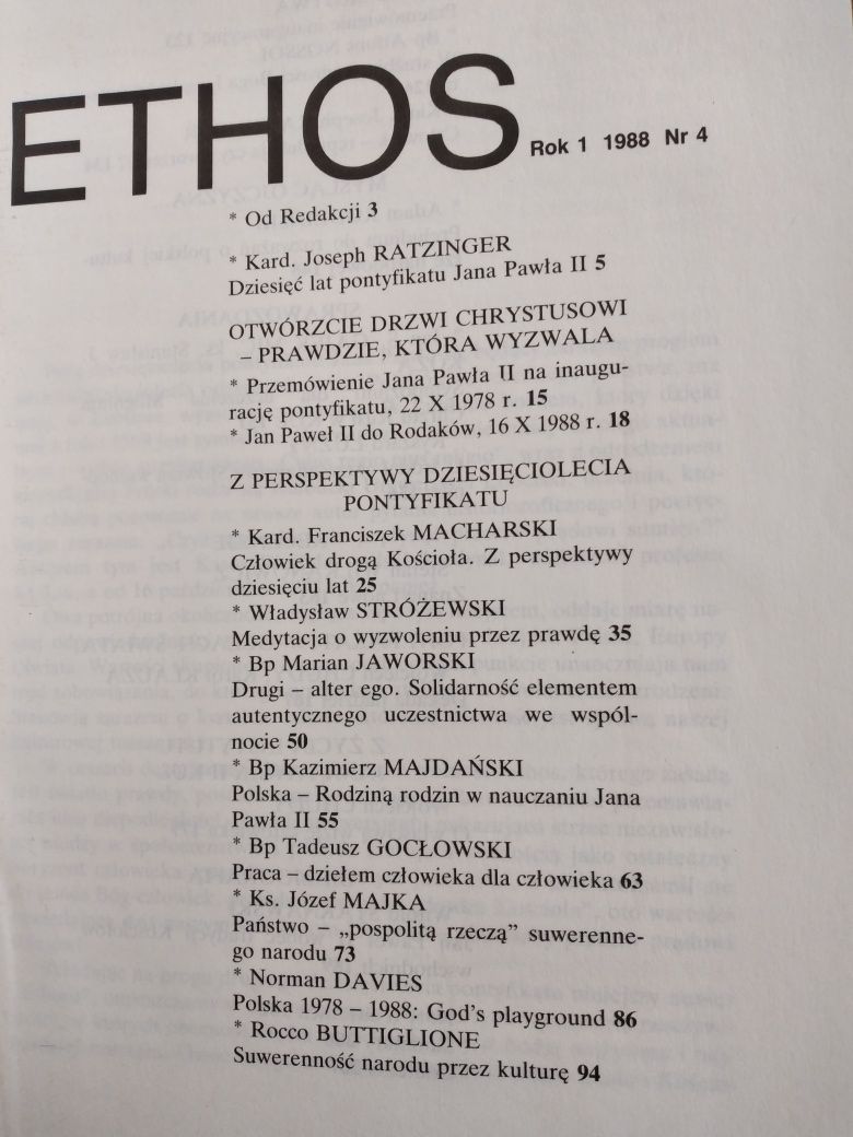 ETHOS kwartalnik 3 numery