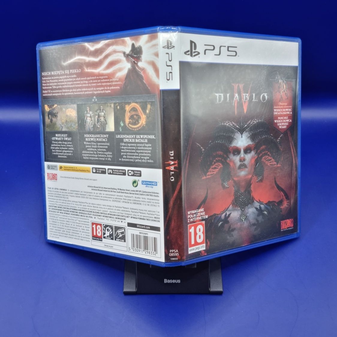 Diablo IV 4 PL okładka + kod na wierzchowca - gra na PS5