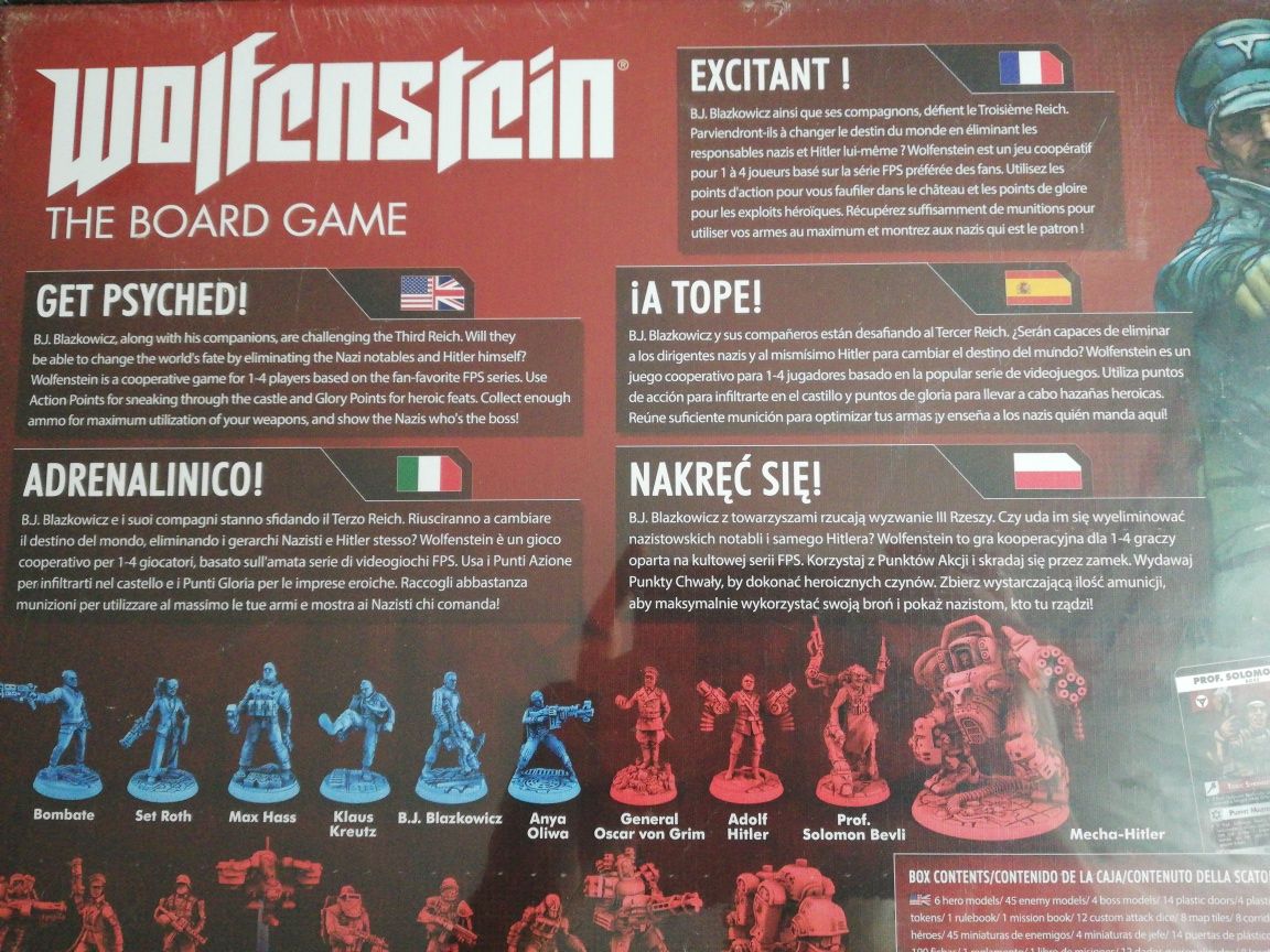 Wolfenstein The Board Game, gra planszowa