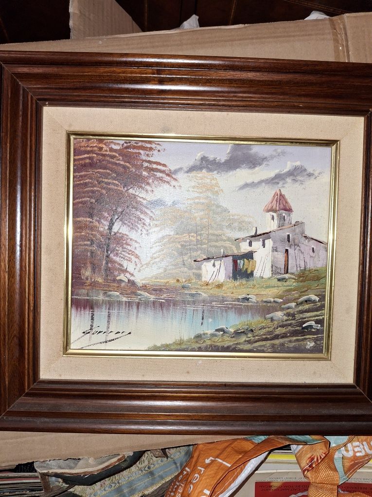 Pintura a óleo paisagem quadro