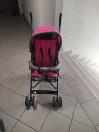 Wózek spacerowy Moolino Compact różowo-szary