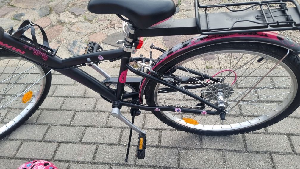 Rower dzieciecy B twin poply 500,przerzutki, koła 24,stan bdb
