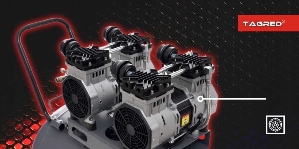 10bar sprężarka bezolejowa 50l 4 tłoki kompresor bezolejowy 50l 4tłoki