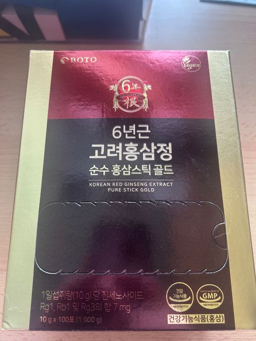 BOTO Korean 6-letni Czerwony Żeń-szeń  10g x 100