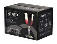 Komplet nowych kieliszków do czerwonego wina Krosno Glass Krista 220ml