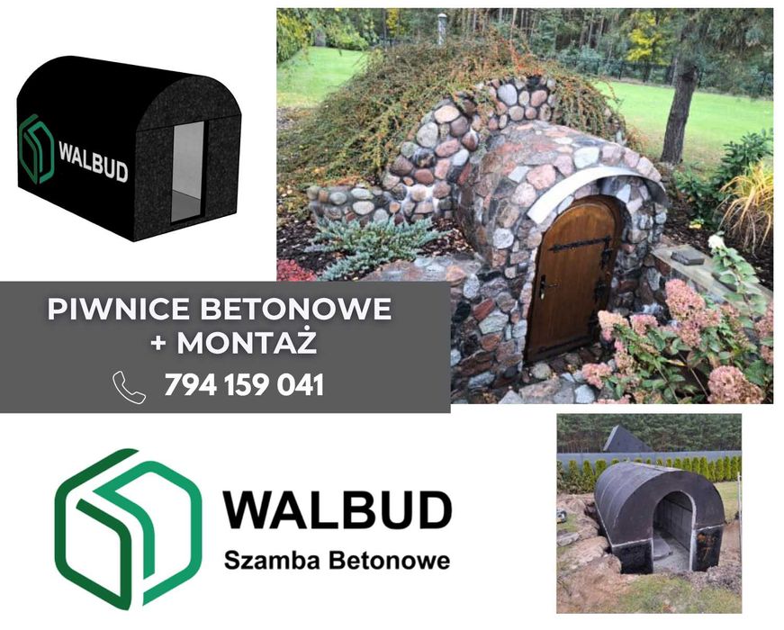 Ziemianka betonowa do ogrodu – solidna piwniczka, montaż HDS