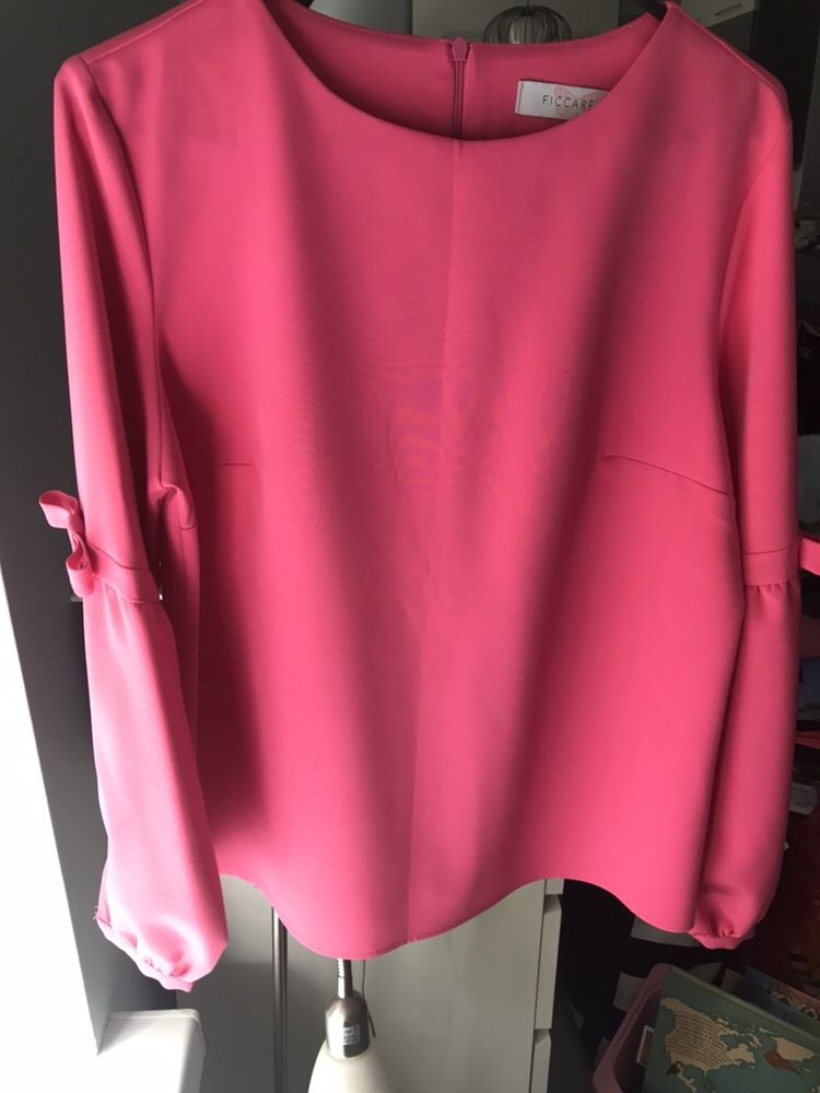Nowa bluzka neon róż M/L