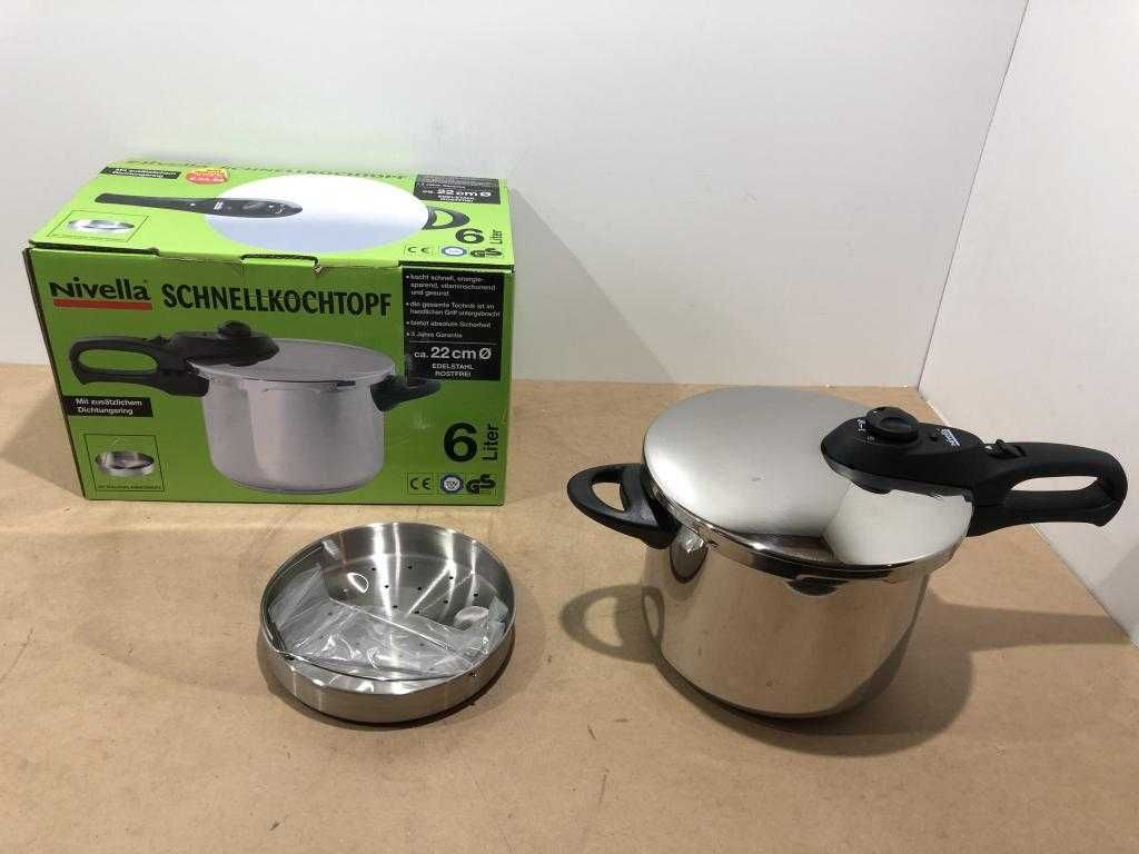 Скороварка новая Nivella/Германия / 6л из нержавеющей стали 18/10