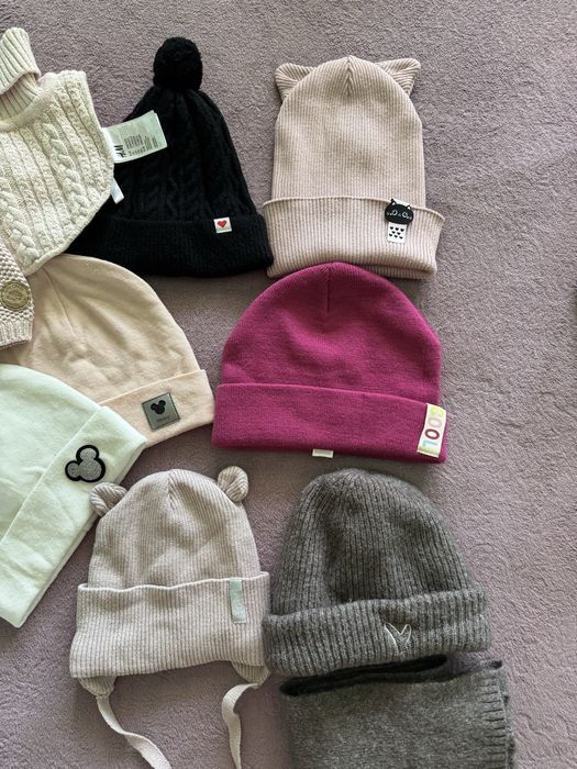 Шапка хомут для дівчинки