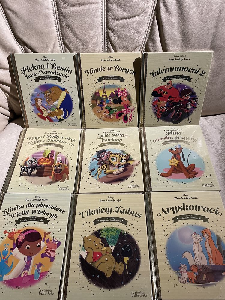 Nowe książeczki Disney złota kolekcja bajek Lwia straż Vaiania Minnie