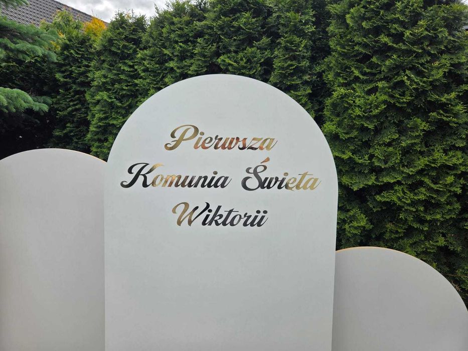 Ścianka, tło do zdjęć, dekoracja komunia, ślub itp.