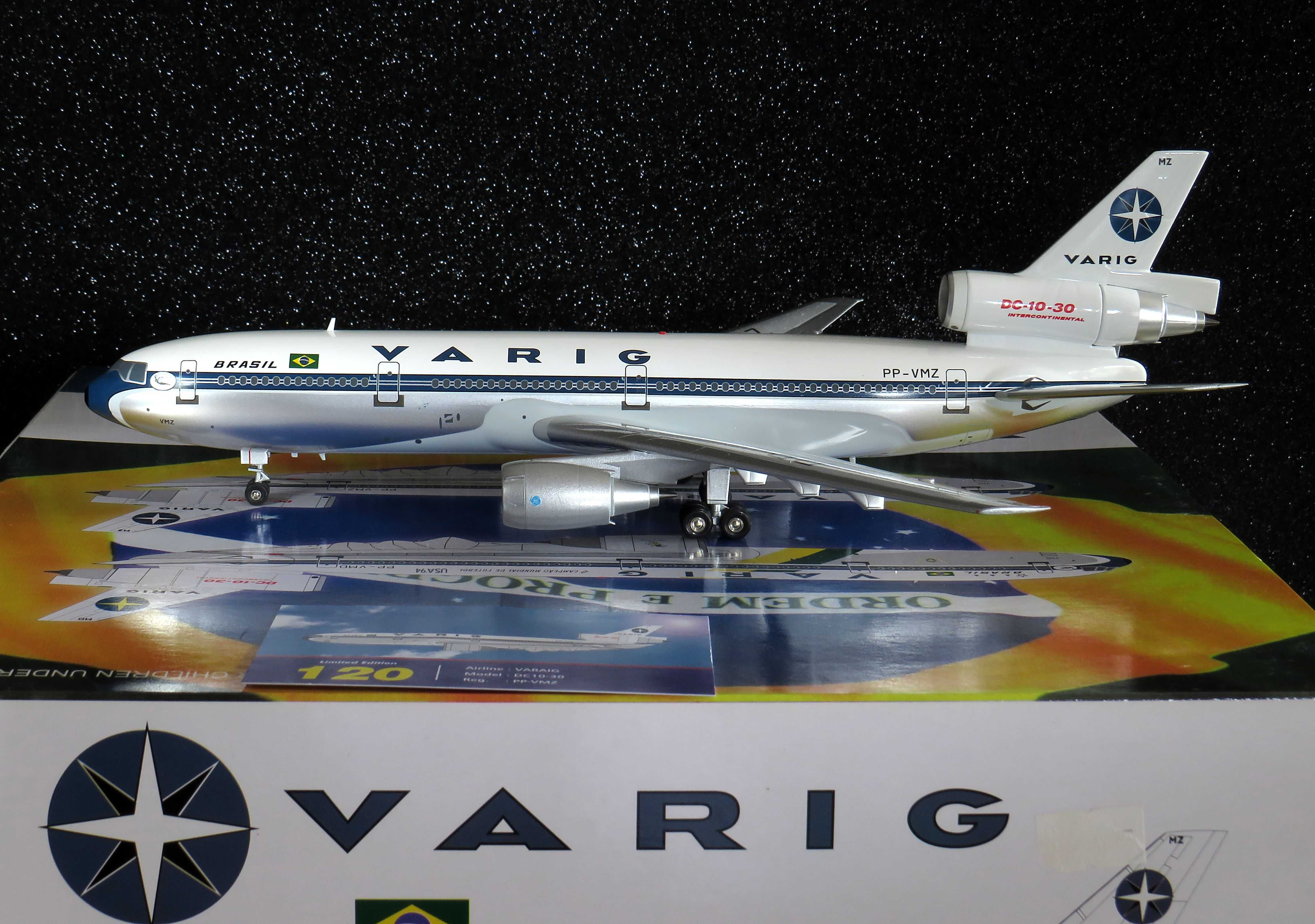 Varig DC-10-30 PP-VMZ extremamente raro, sold out desde 2011