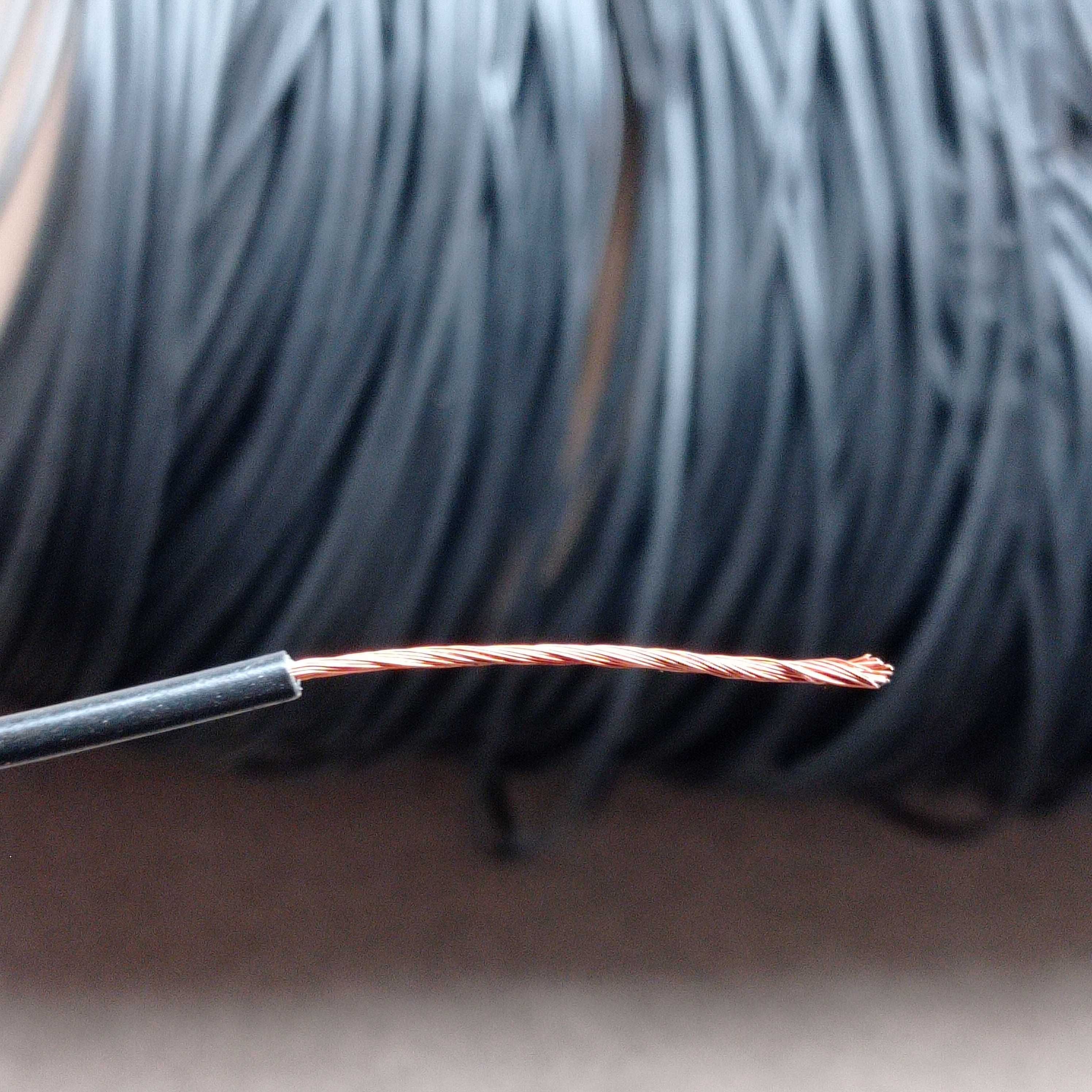 Przewód linka kabel jednożyłowy LGY 1mm2 czarny 1 mm 1x1 120 metrów