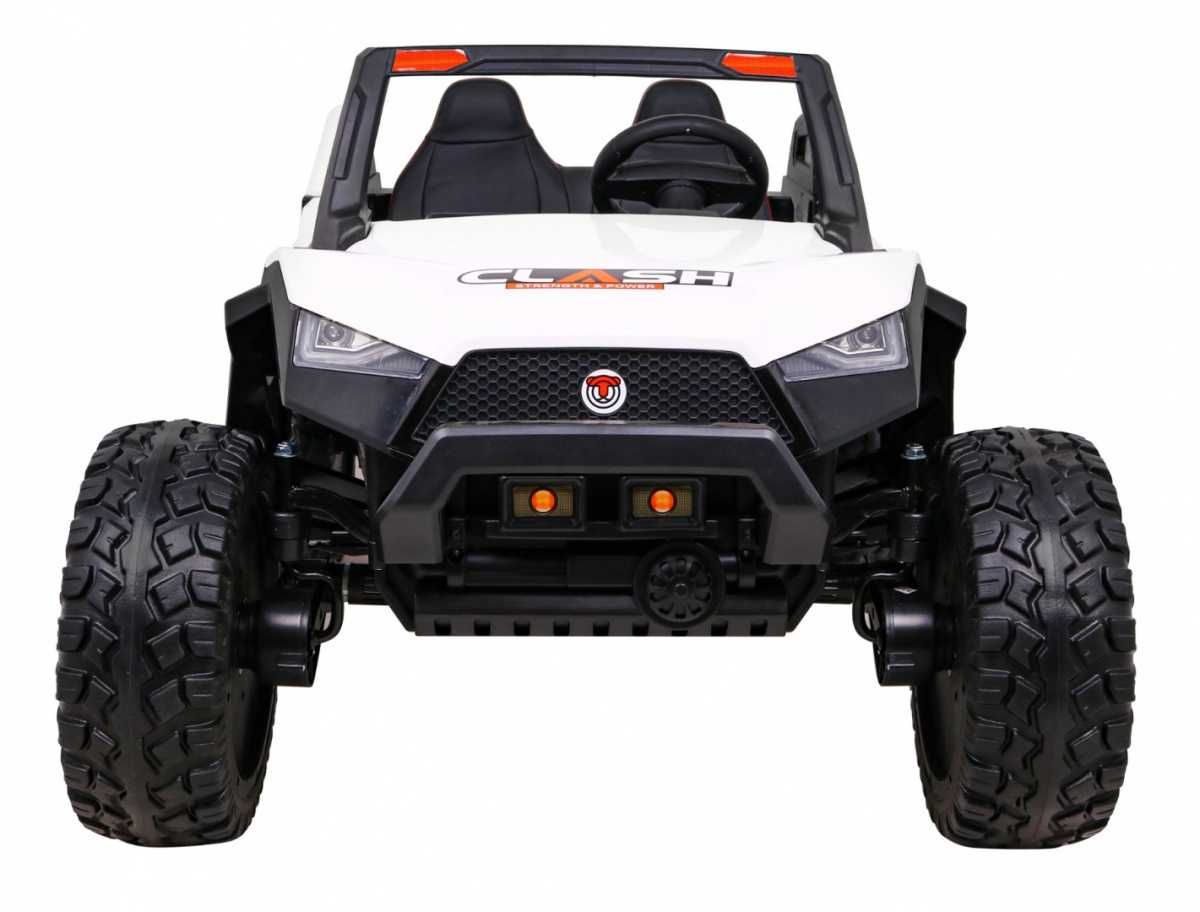 Auto na akumulator Jeep 2-osobowy Pilot 4x4 24V + Tablice Imienne Biał
