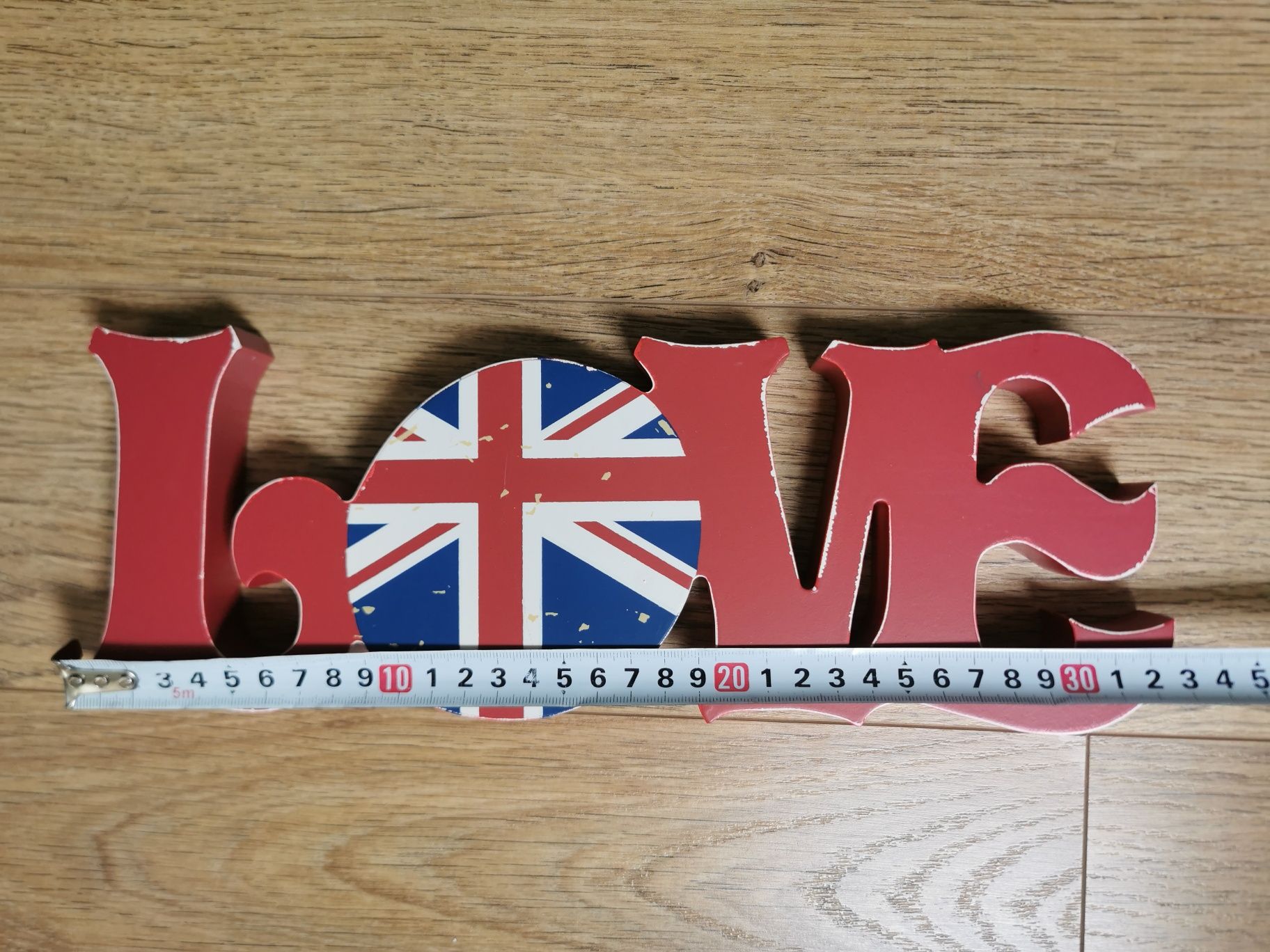 Napis LOVE dekoracja z UK