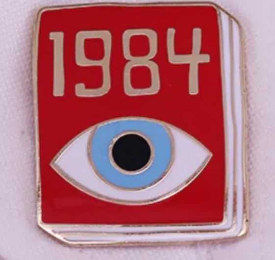 значок пин Джордж Оруэлл George Orwell 1984 Кубрик заводной апельсин
