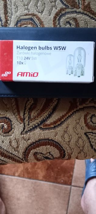 Żarówki halogenowe 24v/5w