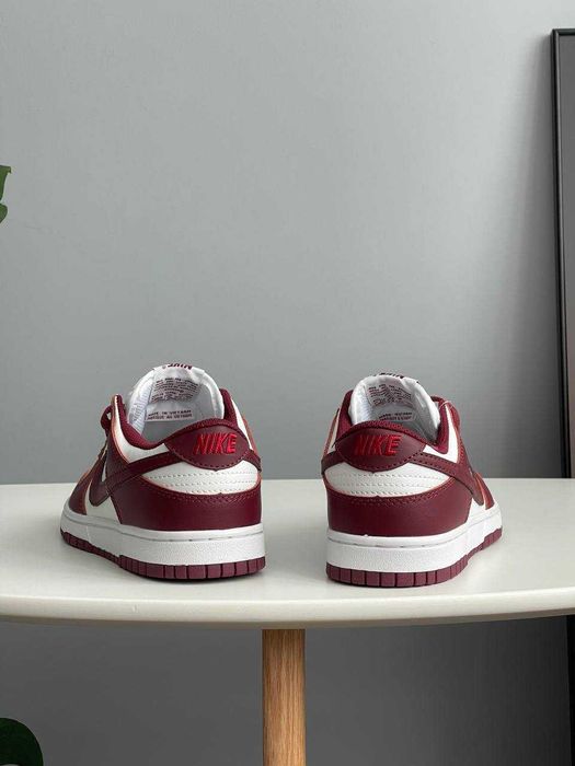 ВСІ РОЗМІРИ! Кросівки Nike Dunk Low Team Red Bordeau найк данк бордові