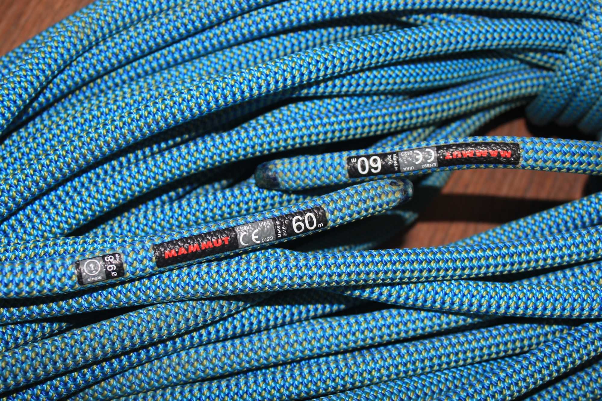Динамічна мотузка MAMMUT, одинарна, 9,8мм, 60м