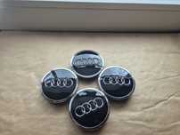 Dekielki Dekiel w alu felgi Audi czrne z chromem A3 A4 A5 A6 A7 A8 Q3