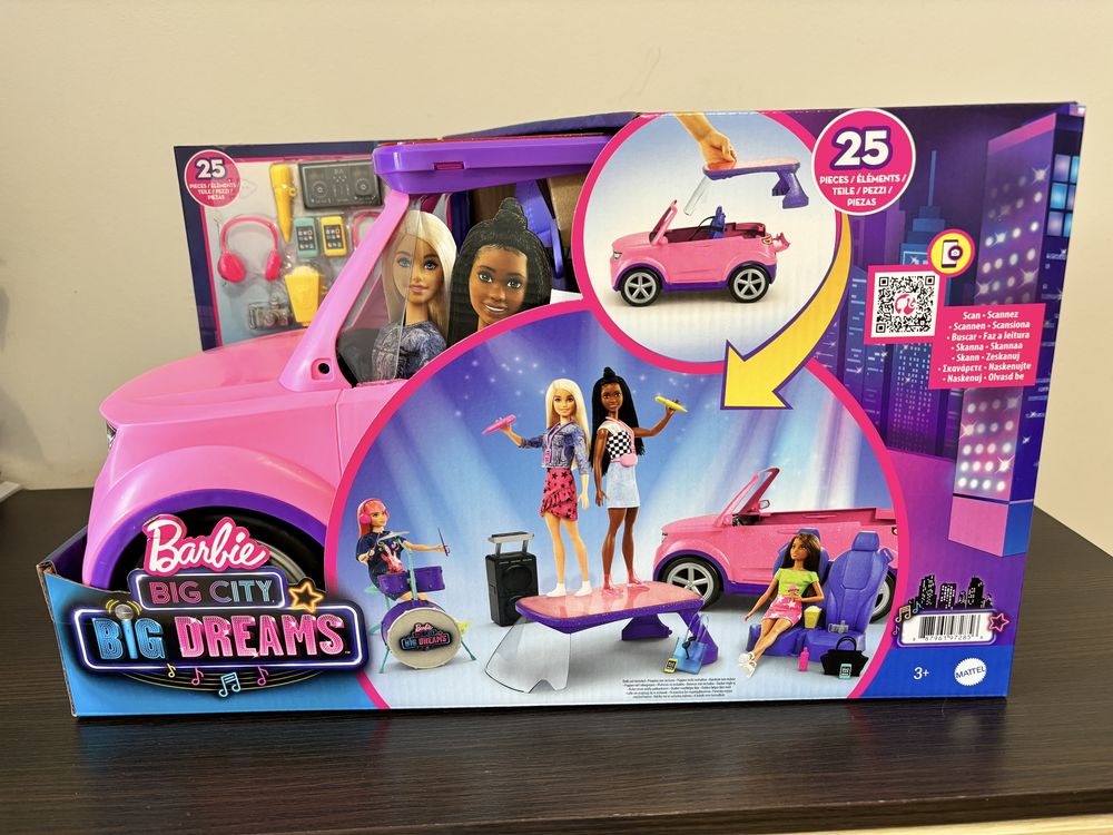 Barbie Big City Samochód Koncertowa scena GYJ25 nowy zapakowany