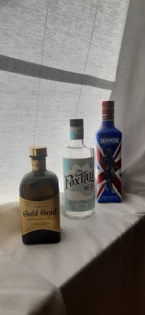 Garrafas de gin para coleção - BEEFEATER / GOLD GRAIL / THE FOXTALE