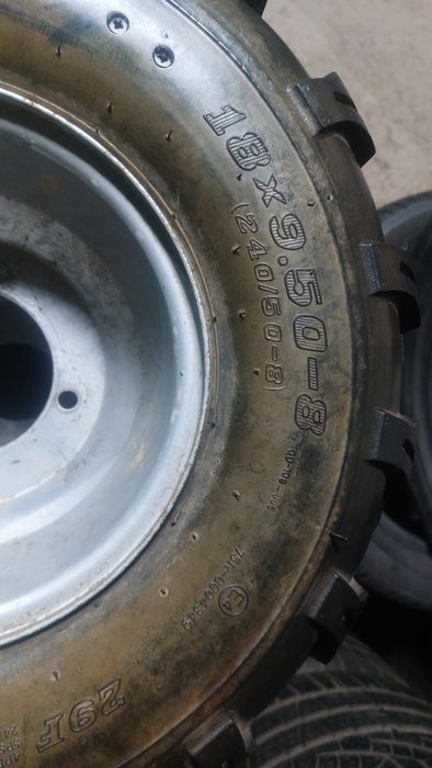 Шины на квадроцикл разноширокие комплект всборе 240/50 R8 180/80 R8