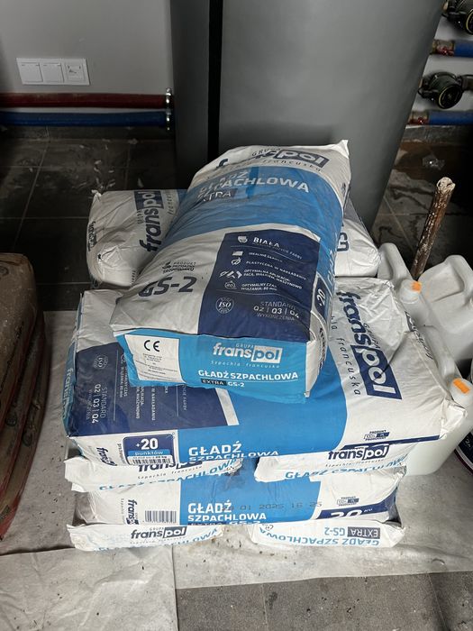 Gładź szpachlowa Extra GS-2 Franspol 9 workow kazdy po 20kg nowe