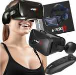 Gogle Okulary VR 3D Wirtualne do Smartfona do Gier do Filmów + Pad