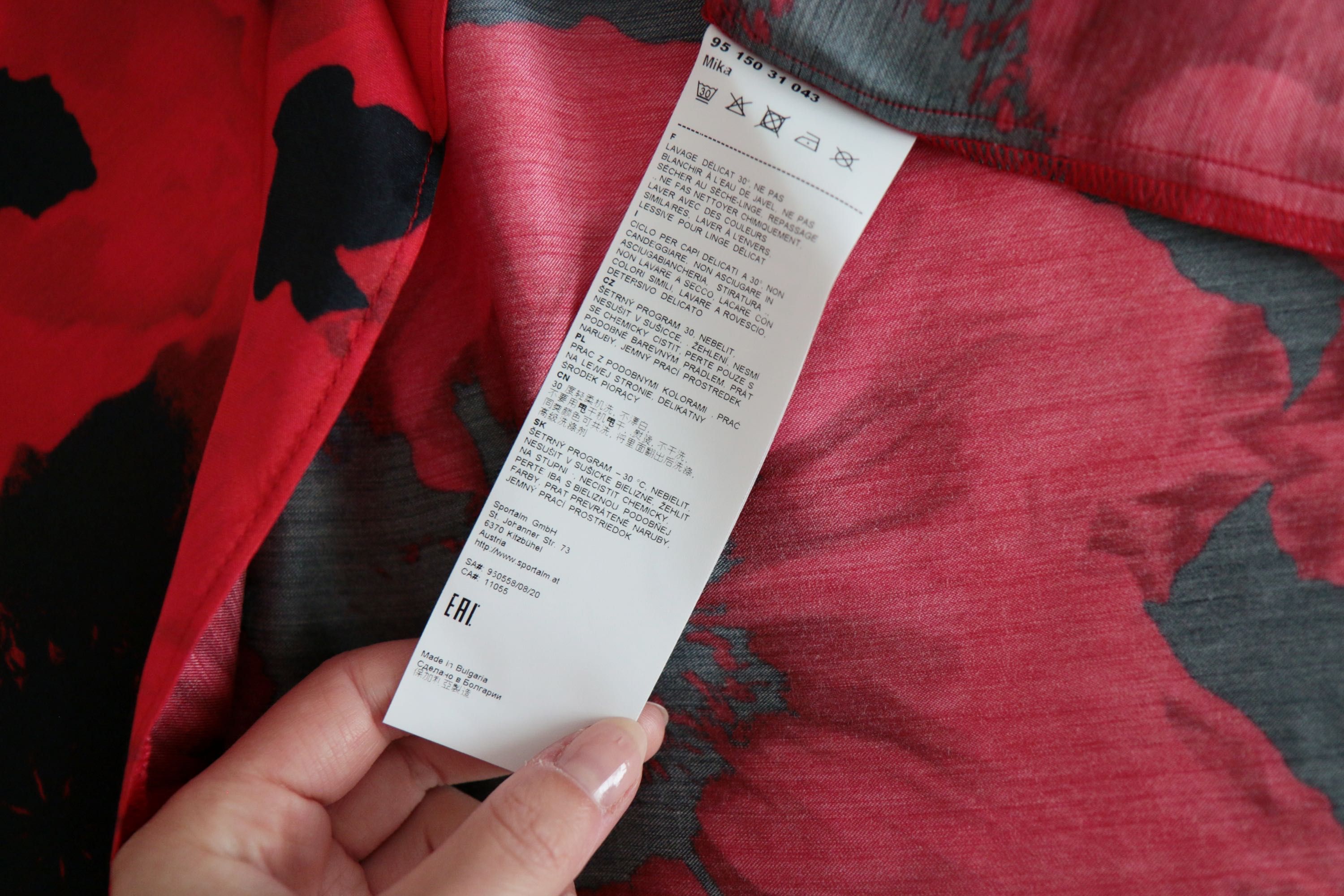 Bluzka marki premium SPORTALM 38 top kwiatowy wzór massimo dutti M