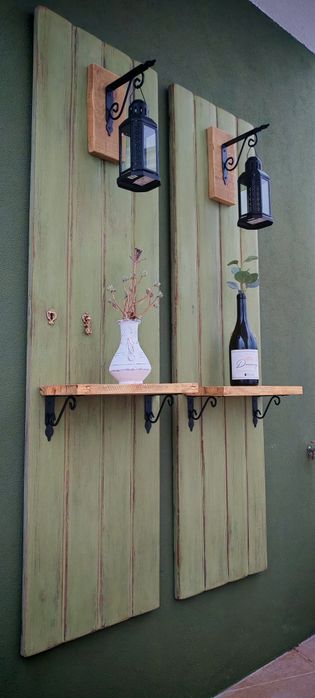 Portas antigas recicladas /Candeeiros