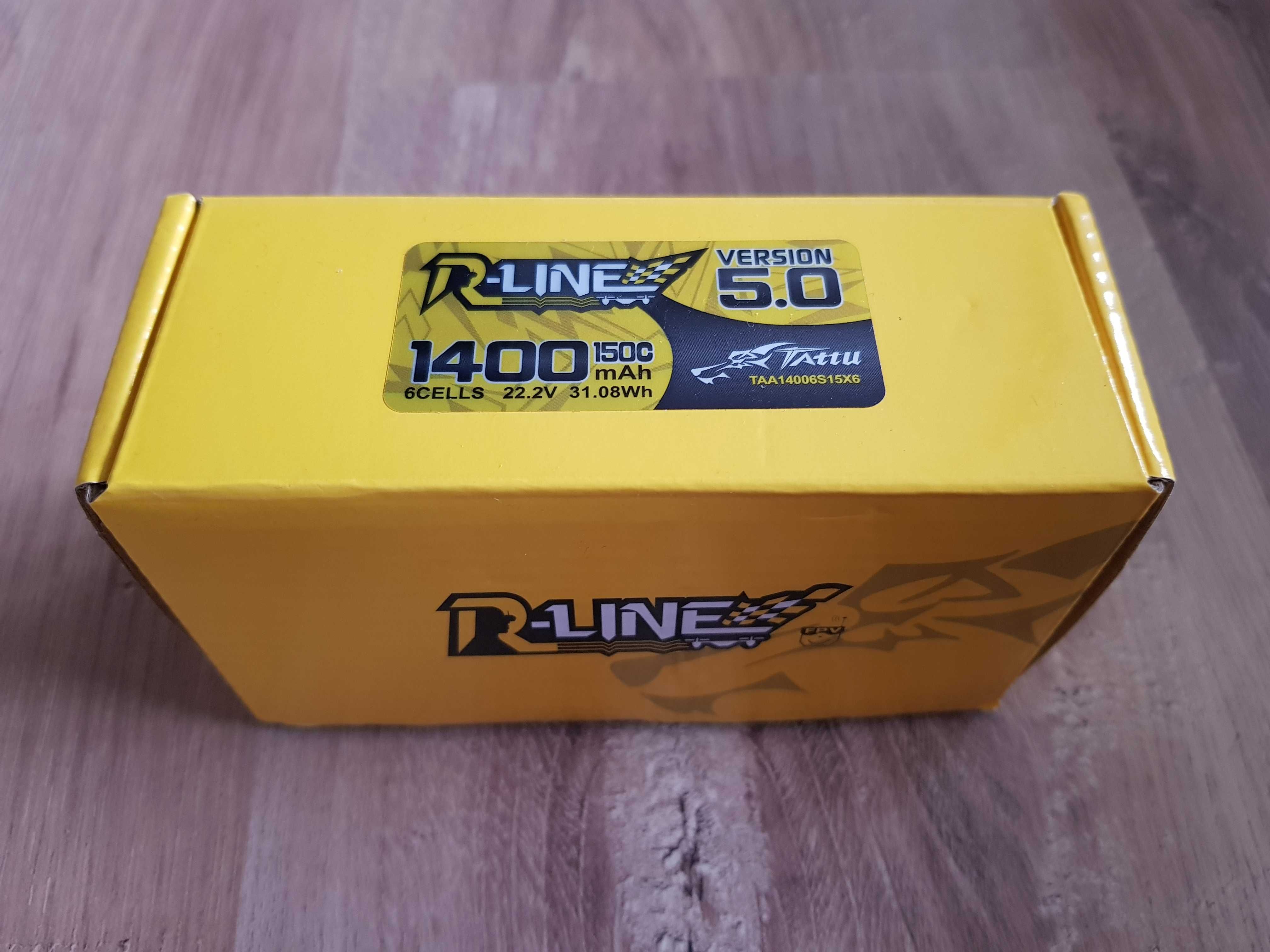 Akumulator Tattu R-Line V5 1400mAh 22.2V 150C 6S1P Lipo