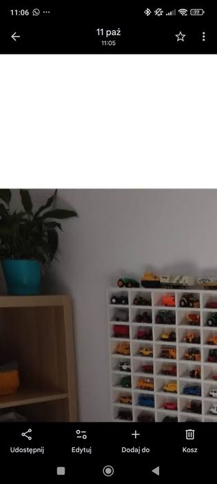 Ekspozytor półka regał na resoraki autka hotwheels
