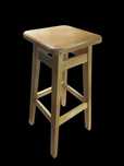 NOWY prosty klasyczny SOLIDNY taboret 60 cm hoker drewniany STOŁEK