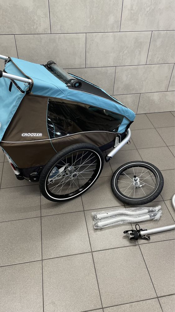 Przyczepka rowerowa jednoosobowa Croozer Kid plus For 1 z amortyzacja