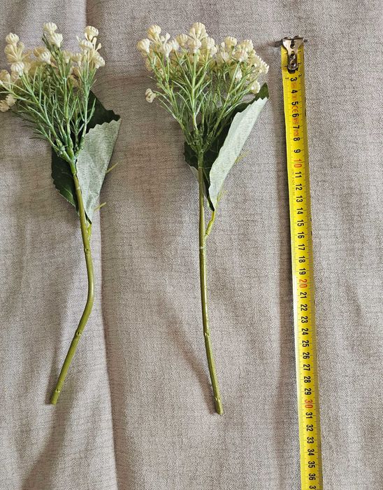 6 hastes de flores artificiais