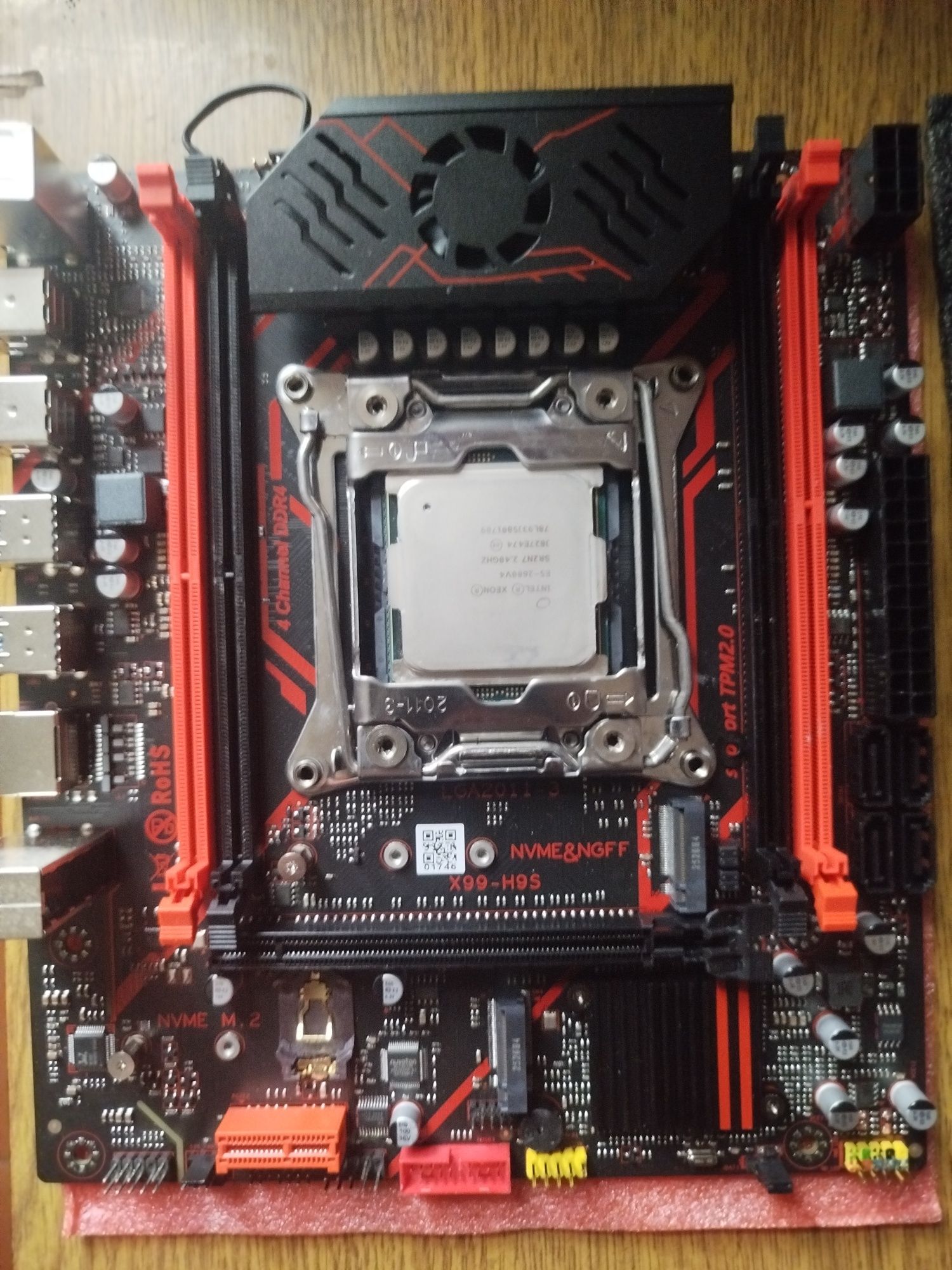 Qiyida x99 h9s з активним охолодженням vrm ddr4 xeon