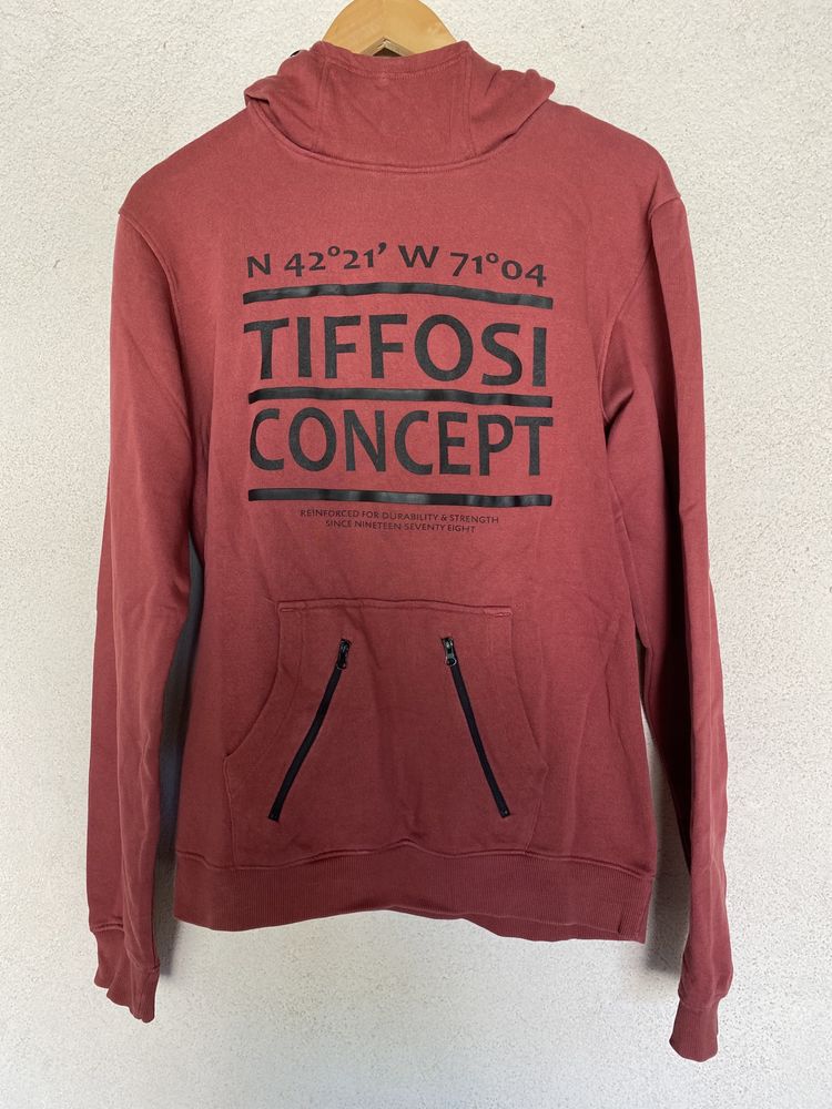 Hoodie bordô Tiffosi