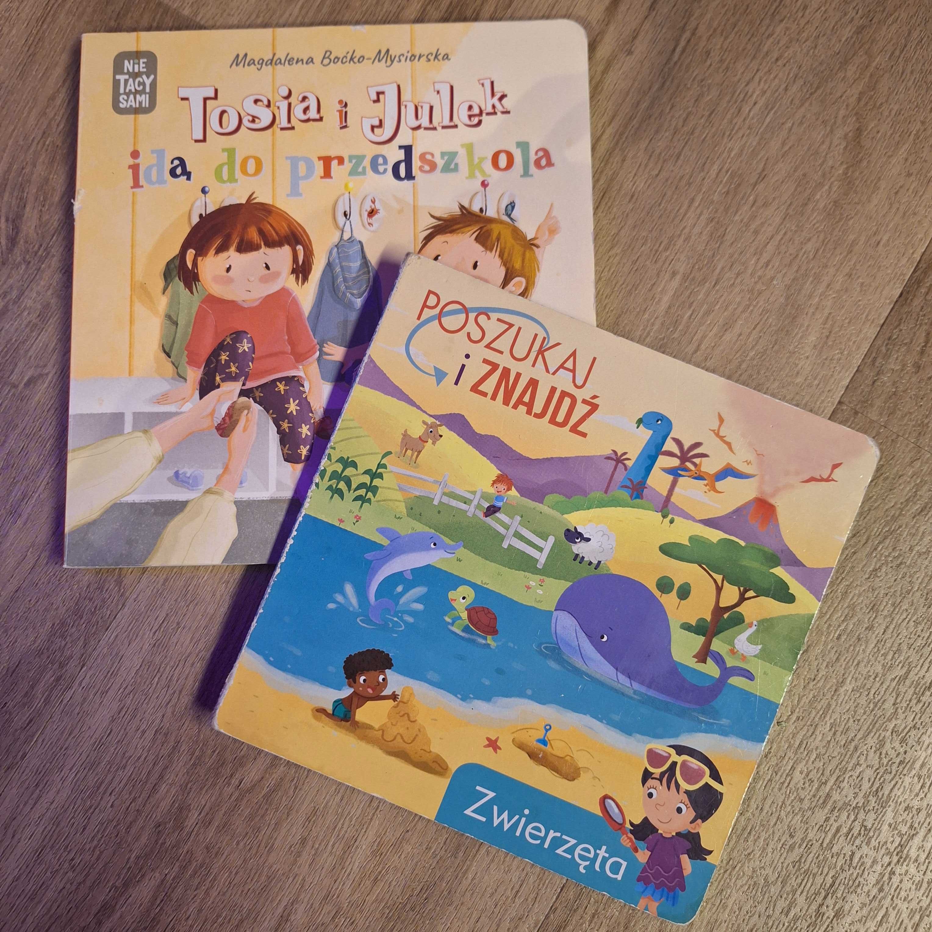Książeczki Tosia i Julek idą do przedszkola wyszukiwarka zwierzęta