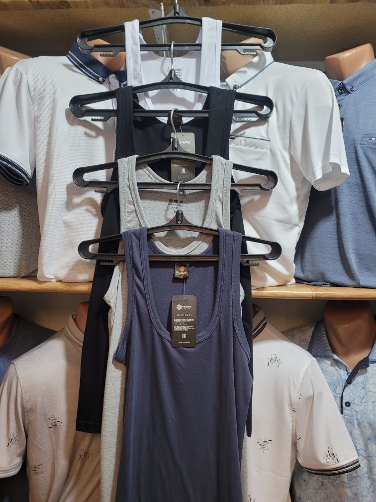 Мужские майки. Хлопок. Узбекистан. M- XL.