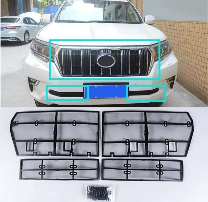 Сетка в решетку радиатора Toyota Land Cruiser Prado 150  Тойота