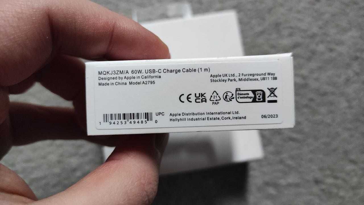 Kabel ładowania USB-C 60W 1 m