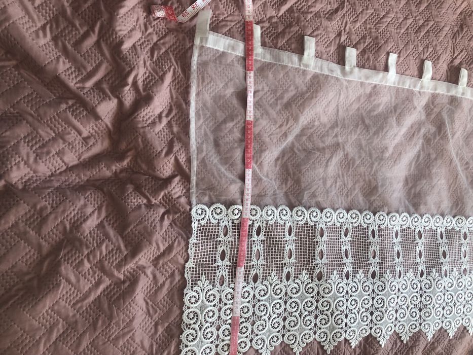 Firanka z zazdroskami - z gipiurą