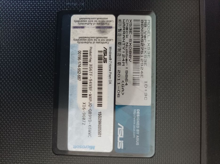 Ноутбук Asus X53E