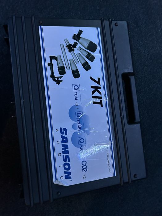 Kit microfones bateria samson 7kit drum