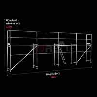 Rusztowanie poznańskie elewacyjne systemu Plettac, pow. rob. 52m2